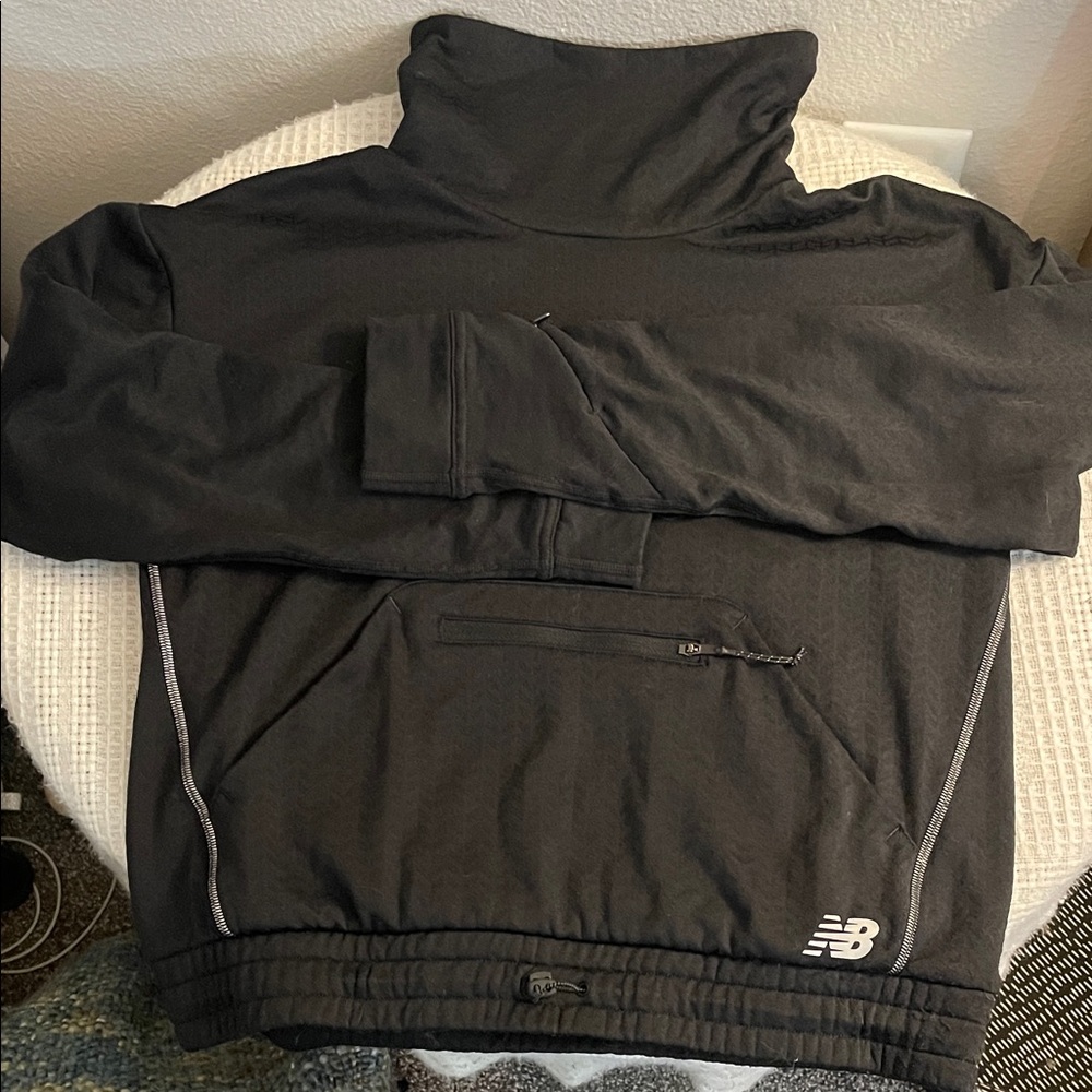 New Balance Black High-Collar Pullover